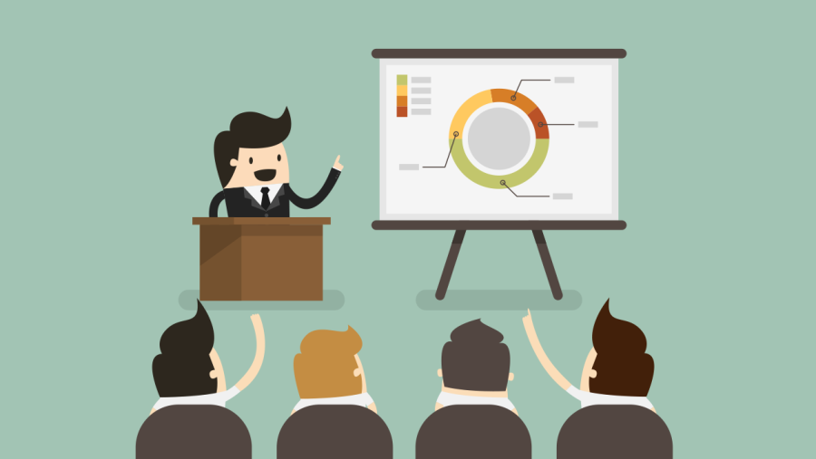 Empresario-em-uma-apresentaao-shutterstock_192352607