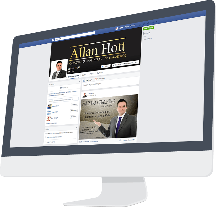 Apresentação Facebook FanPage Allan Hott