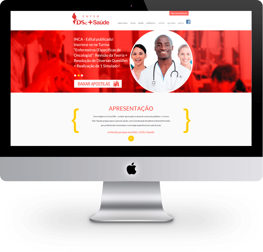 Apresentação Curso DSc Saúde - Website Rio de Janeiro