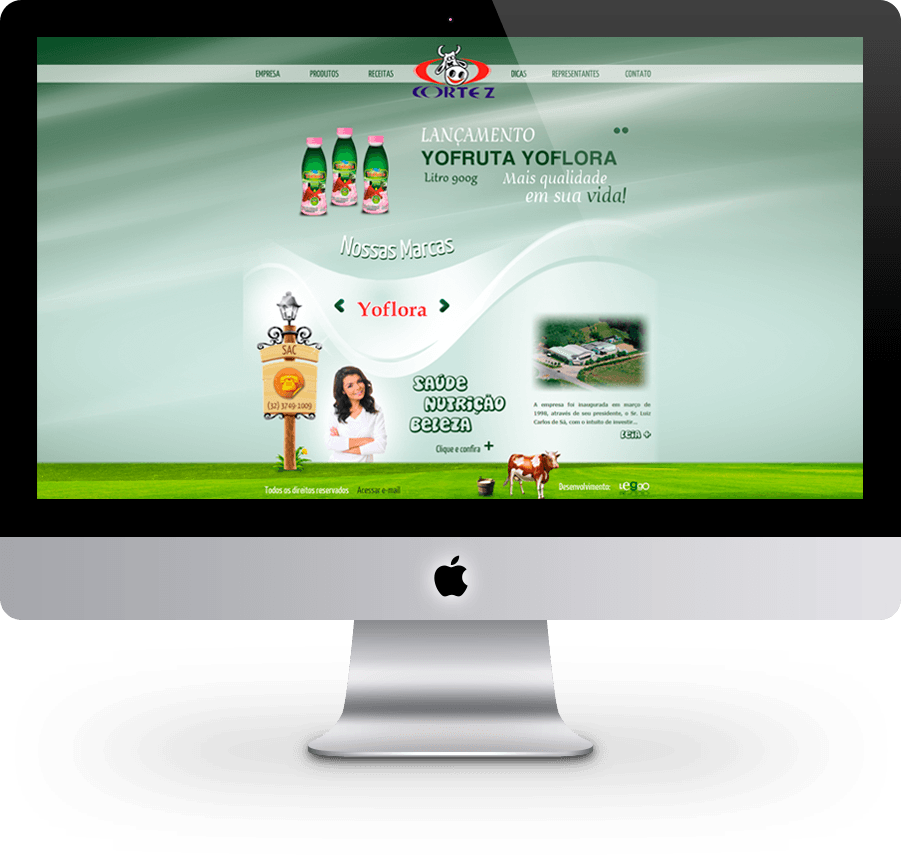 Apresentação Website Laticínios Cortez